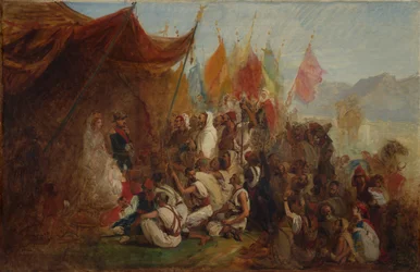 Skizze für den Empfang von Kaiser Napoleon III und Kaiserin Eugénie, ca. 1862-67