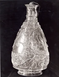 Kanne mit Vögeln aus dem Schatz von Saint-Denis, ägyptisch, Fatimiden-Periode, spätes 10. Jahrhundert