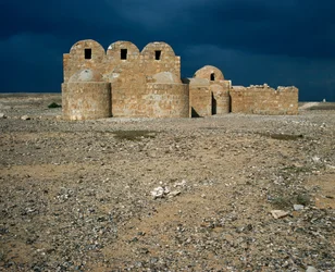 Ansicht von Qasr Amra, Wüstenschlösser (711-715)