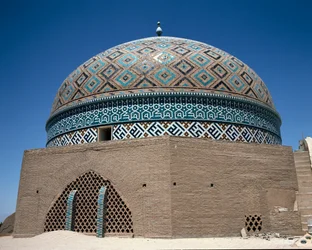 Ansicht der Kuppel der Jameh-Moschee von Yazd