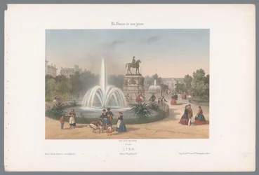 Blick auf den Place Napoléon in Lyon (Das heutige Frankreich, Serie)