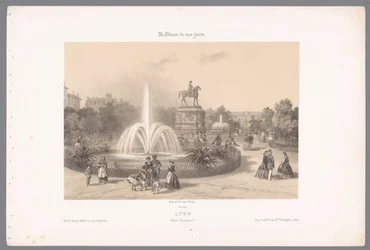 Ansicht des Place Napoléon in Lyon