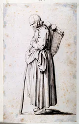Figur mit Korb