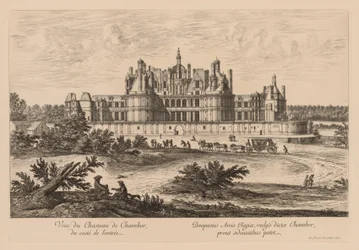 Blick auf das Schloss Chambord vom Eingang