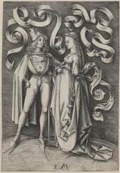Ritter und eine Dame (Szenen aus dem täglichen Leben)