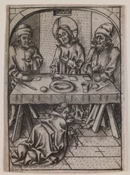 Maria Magdalena wäscht die Füße Christi