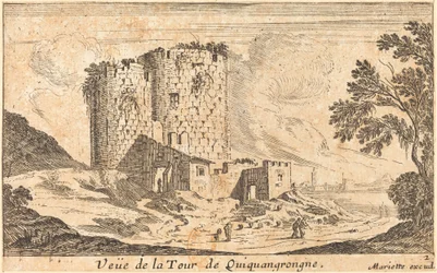 Ansicht des Turms von Quinquangrongne