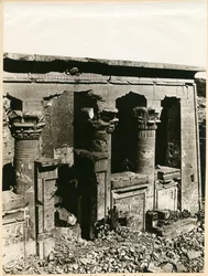 Pronaos des Tempels von Mandulis, Kalabsha, Ägypten, Fotografie von Antonio Beato