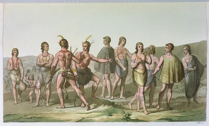 Amerikanische Indianer aus South Carolina, um 1820
