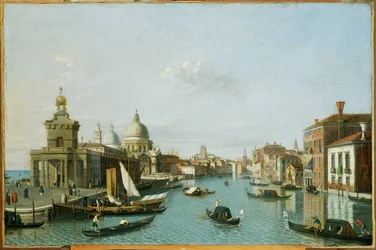 Venedig, Canal Grande mit Dogana und Santa Maria della Salute