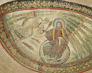 Christus übergibt die Schlüssel an St. Peter (Mosaik)
