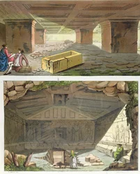 Entdeckung etruskischer Gräber, ca. 1820