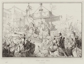 Fest der Mariae, 13. Jahrhundert (Gravur)