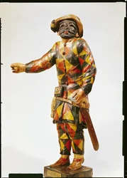 Figur des Harlekin aus dem Seraphin-Theater