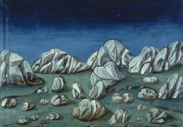 Fol.120r Das Ende der Welt und das Jüngste Gericht: Die Erde öffnet sich