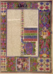 Eröffnung des Buches des Propheten Daniel, aus der Borso d