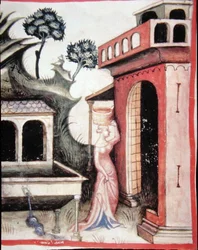 Fol.88v Quellwasser, Illustration aus 