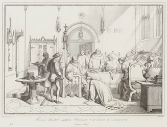 Francesco Dandolo bittet Clemens V., den Bann aufzuheben