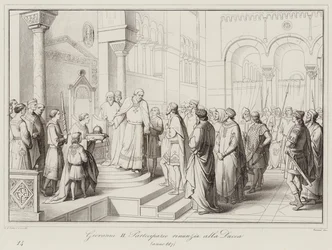 Giovanni II. Partecipazio verzichtet auf das Herzogtum, 887