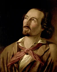 Goffredo Mameli (1827-1849), Dichter und Patriot des italienischen Risorgimento. Anonymes Gemälde des 19. Jahrhunderts. Museo del Risorgimento Milano