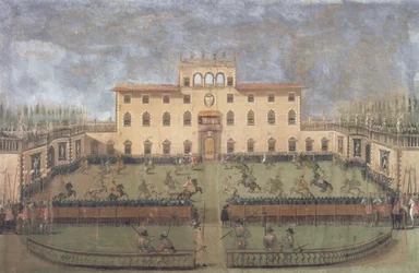 Turnier in der Kaiserlichen Villa von Poggio a Caiano