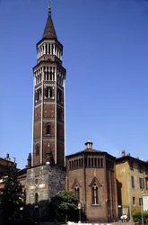 Mailand: der Glockenturm von San Gottardo.