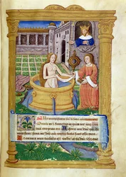 Ms Lat 623 P.6.23 f.49r David und Bathseba, aus dem 
