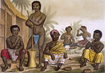 Einheimische des Muchicongo-Stammes, in der Nähe von Luanda, Kongo, Vol II, ca. 1820-30