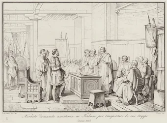 Nersete bittet die Tribunen um Hilfe beim Transport seiner Truppen, 552