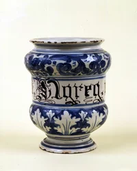 Apothekervase: Albarella. Museum für Wissenschaft und Technologie, Mailand