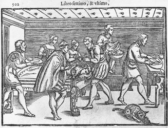 Tafel mit Darstellung einer Schädeltrepanation