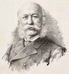 Porträt von Girolamo Cantelli (1815-1884), italienischer Patriot und Politiker, Gravur nach Fotografie von Baroni und Gardelli, aus L