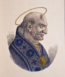 Porträt von Papst Adeodatus II. (672-676)