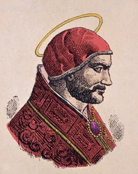 Porträt von Papst Anastasius I. (399-401)