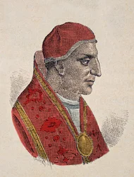 Porträt von Papst Stephan III. (768-772)