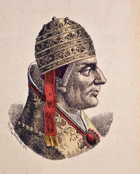 Porträt von Papst Nikolaus IV (1288-1292)