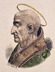 Porträt von Papst Pius I. (ca. 144-155)