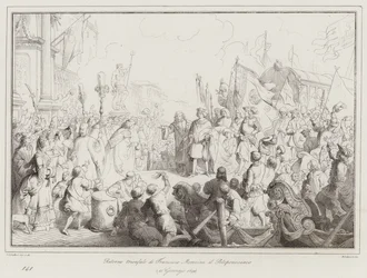 Triumphale Rückkehr von Francesco Morosini dem Peloponnesier