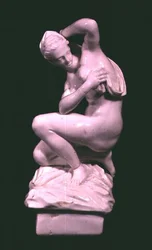 Statuette, nach einer Bronze von Giambologna (1529-1608), Vinovo-Fabrik, spätes 18. Jahrhundert