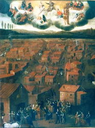 Die Pest in Rom im Jahr 1656