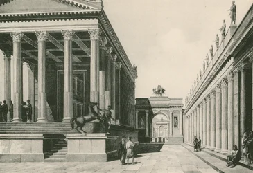 Der Tempel des Jove und der Bogen des Nero wie sie waren (Gravur)