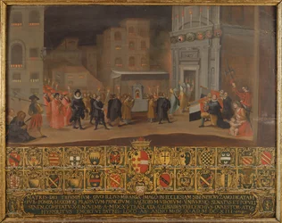 Die Überführung der Überreste der Madonna von Provenzano, 1610