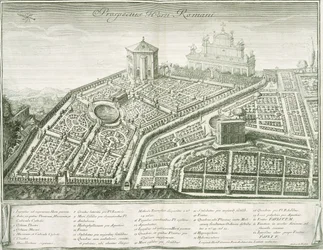 Ansicht des römischen Gartens, 1772-1784
