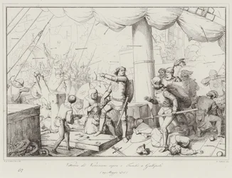 Sieg der Venezianer über die Türken bei Gallipoli