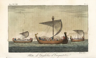 Wilhelm der Eroberers Flotte von Kriegsschiffen