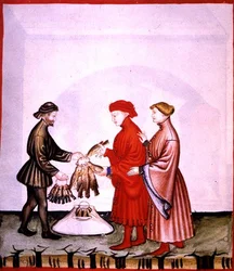 dol.106v Kleine Vögel und Drosseln, Illustration aus 