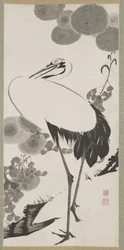 Kranich, Hängerolle, Edo-Periode