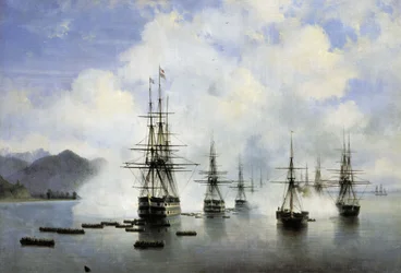 Die Landung von N. N. Raevskyi in Subashi