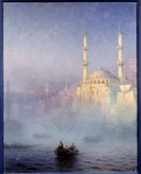 Konstantinopel, die Moschee von Tophane (Nusretiye-Moschee)