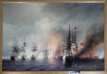Die Schlacht von Sinop am 30. November 1853